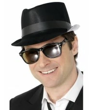Flocked Fedora Hat