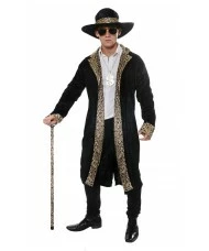 Black Leopard Print Pimp Daddy Costume
