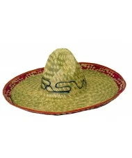 Mexican Sombrero | Red or Blue Trim