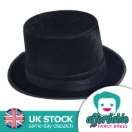 Black Felt Victorian Top Hat