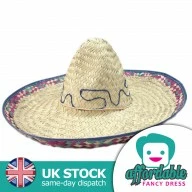 Mexican Sombrero | Red or Blue Trim