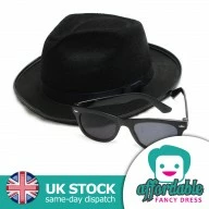 Blues Brother Hat and Glasses set
