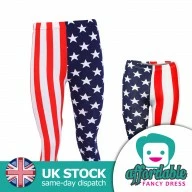 USA Flag Print Leggings