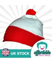 Red and White Bob Hat